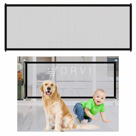 Puerta Malla Seguridad Para Perros Mascotas Y Bebes Interior