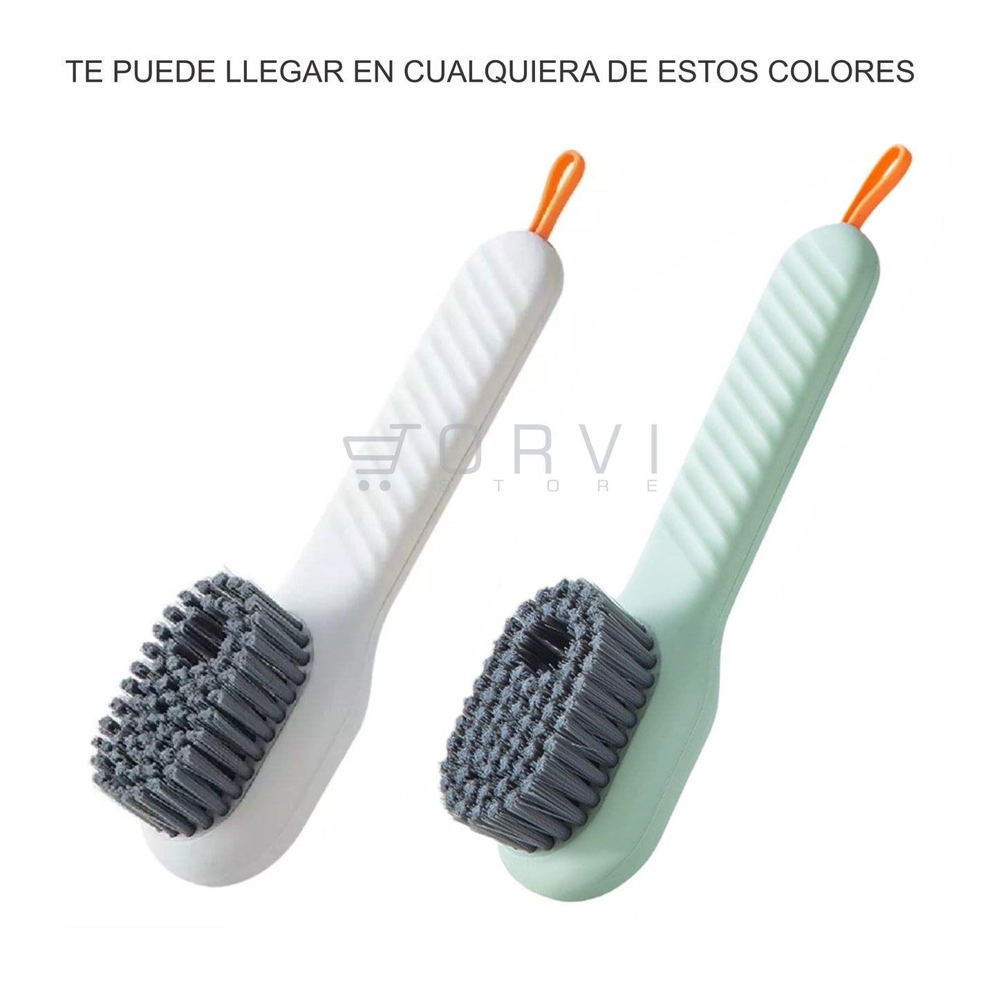 Cepillo Dispensador Jabón para Lavar Zapatos Ropa