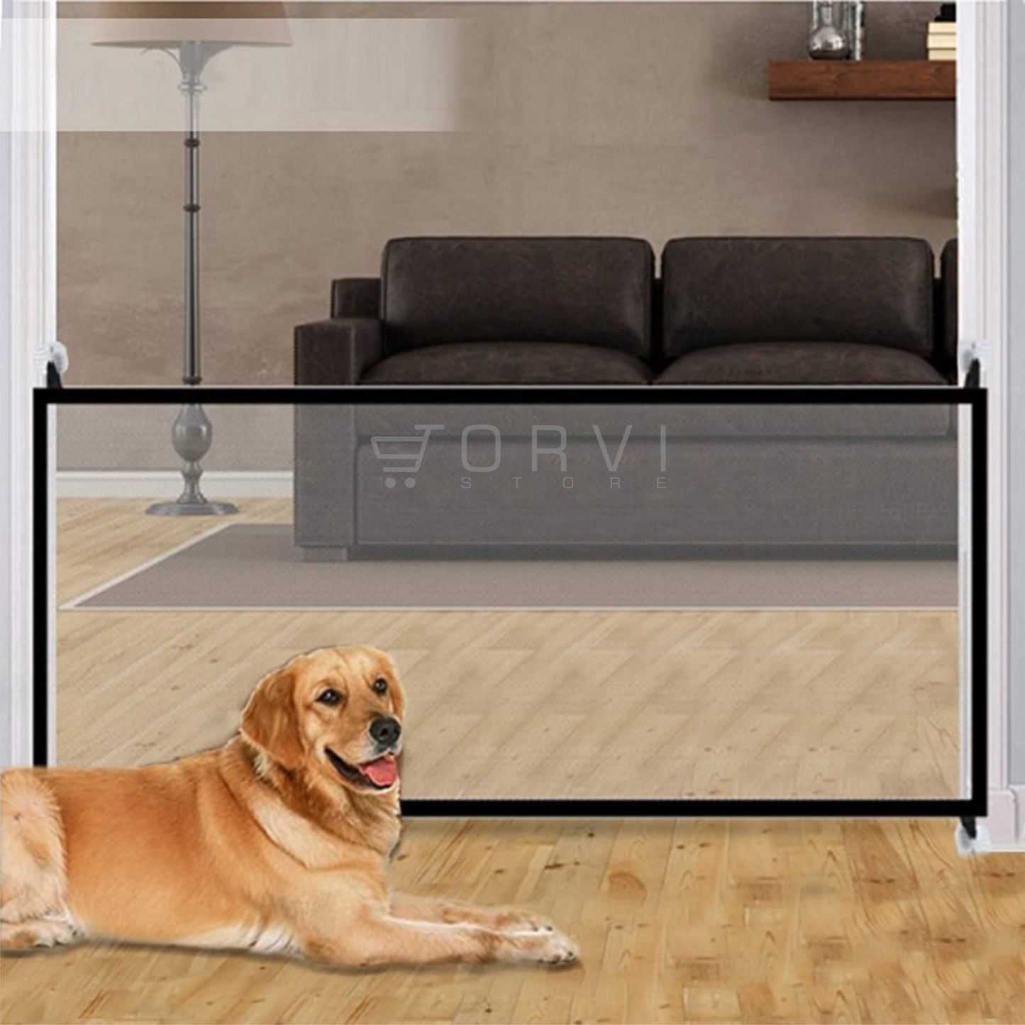 Puerta Malla Seguridad Para Perros Mascotas Y Bebes Interior