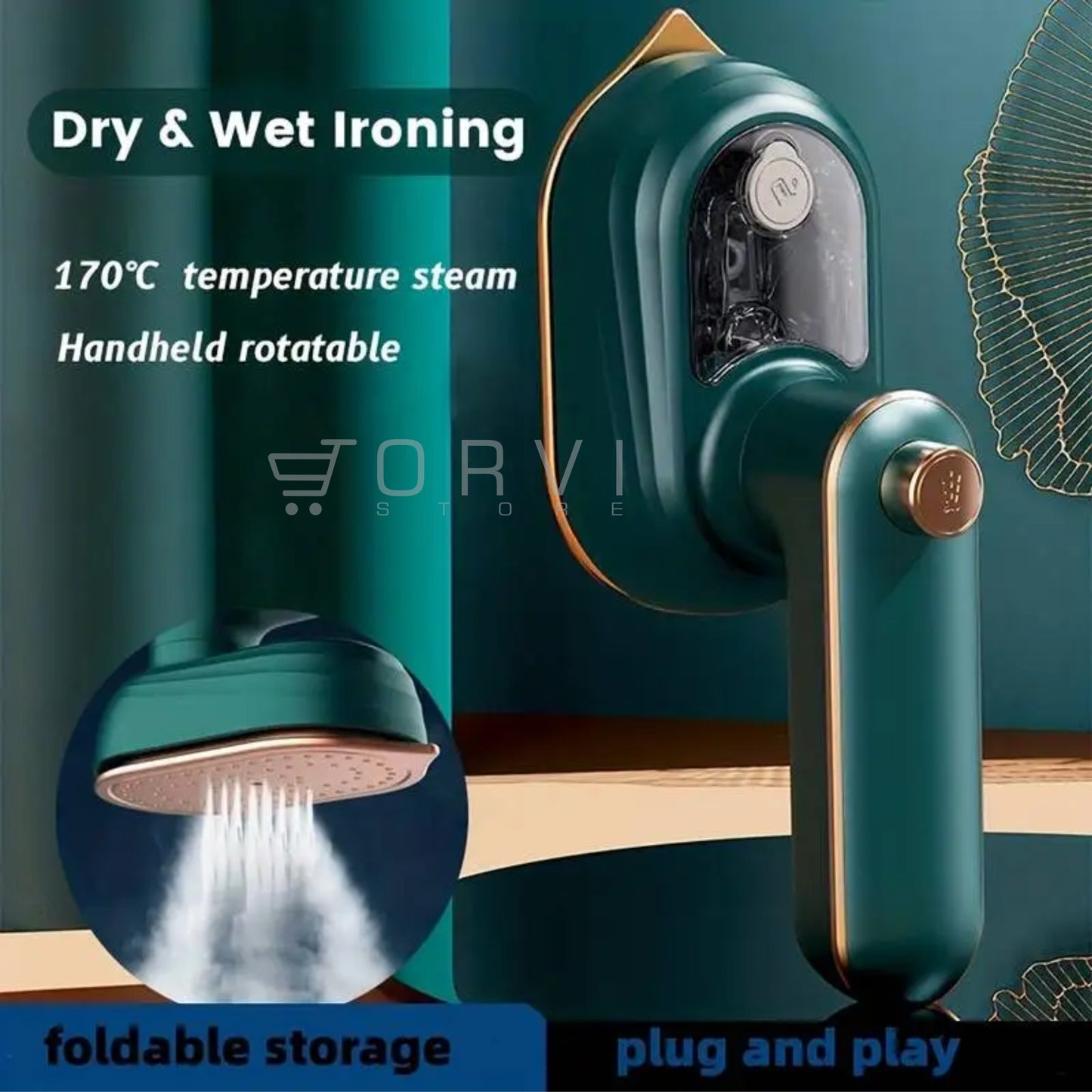 Mini Plancha De Ropa A Vapor Portátil Viaje Plegable