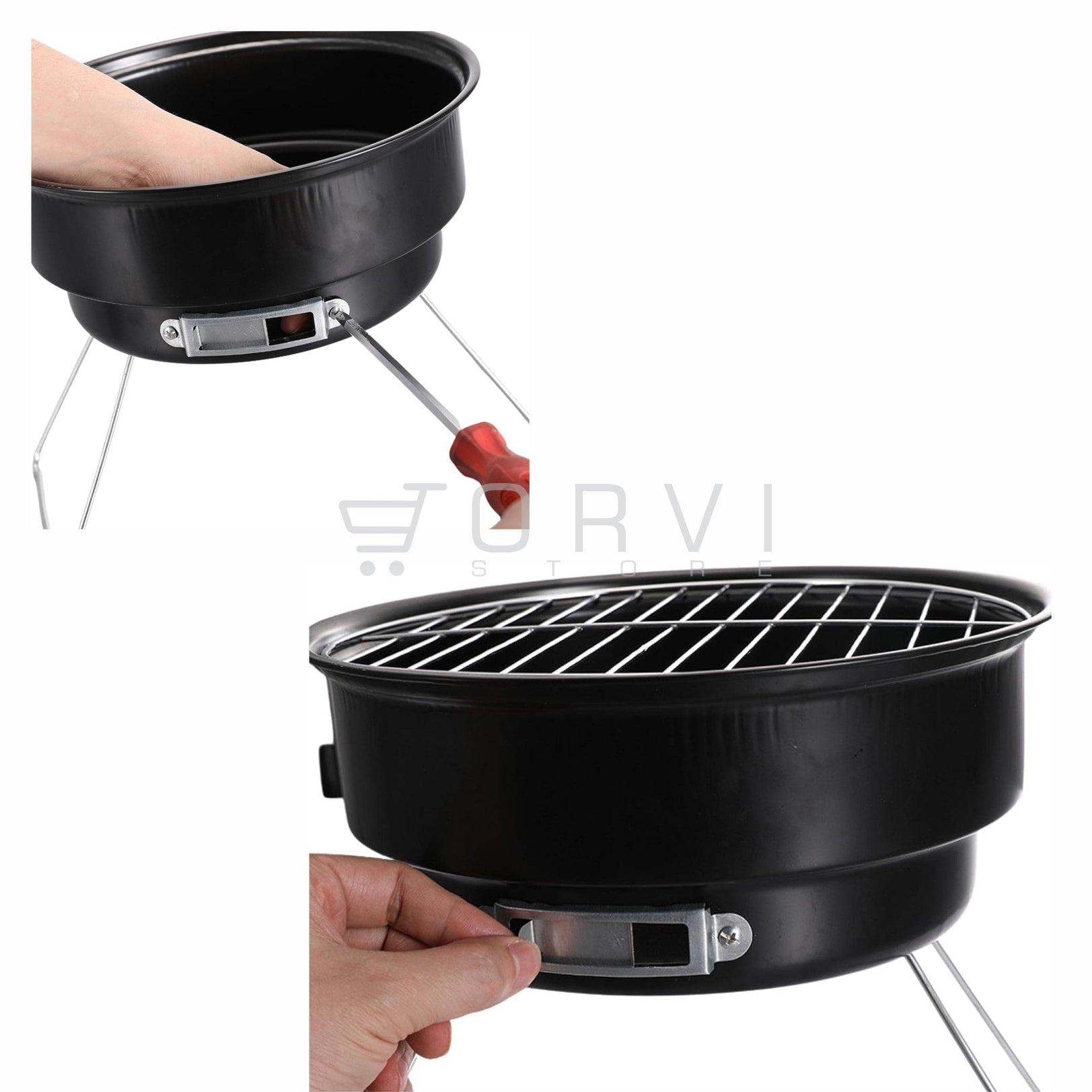 Asador Portátil Sin Humo Parrilla Barbacoa Al Carbón