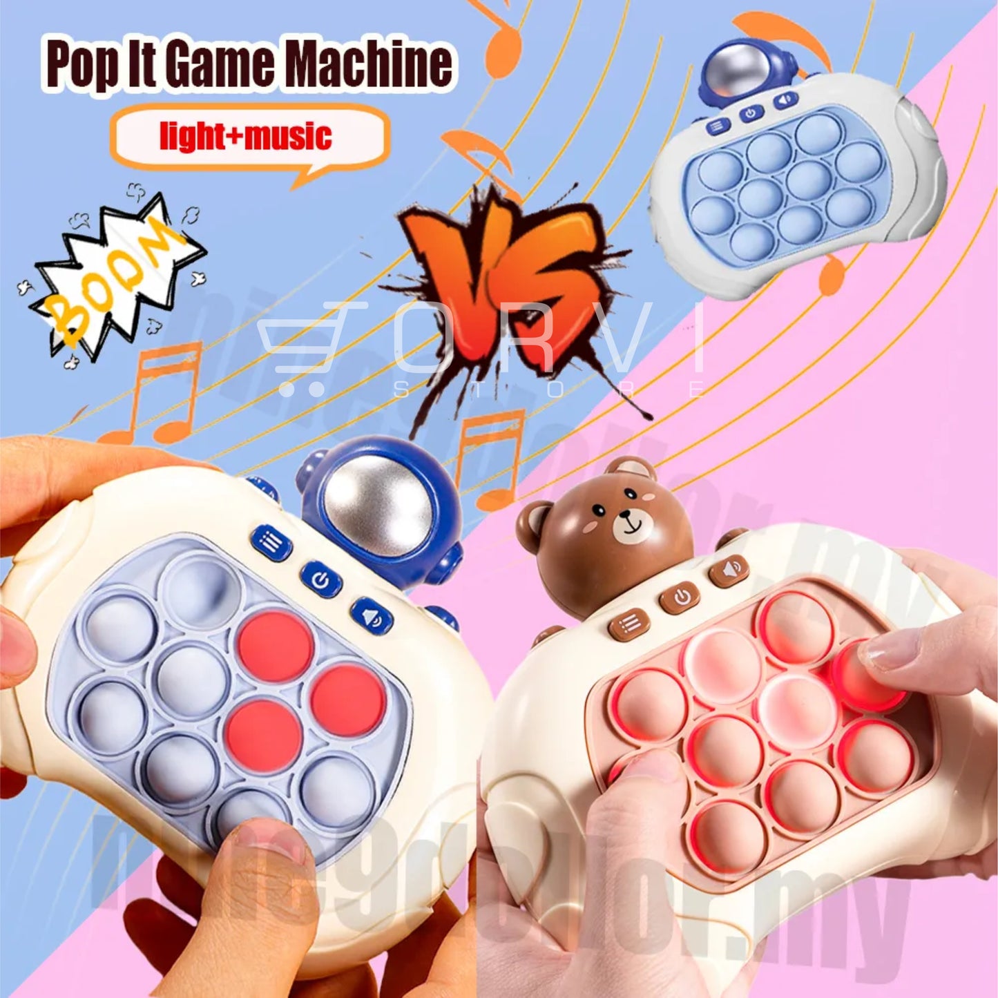 Pop It Juguete Sensorial Electrónico Antiestrés Bubble con Luz