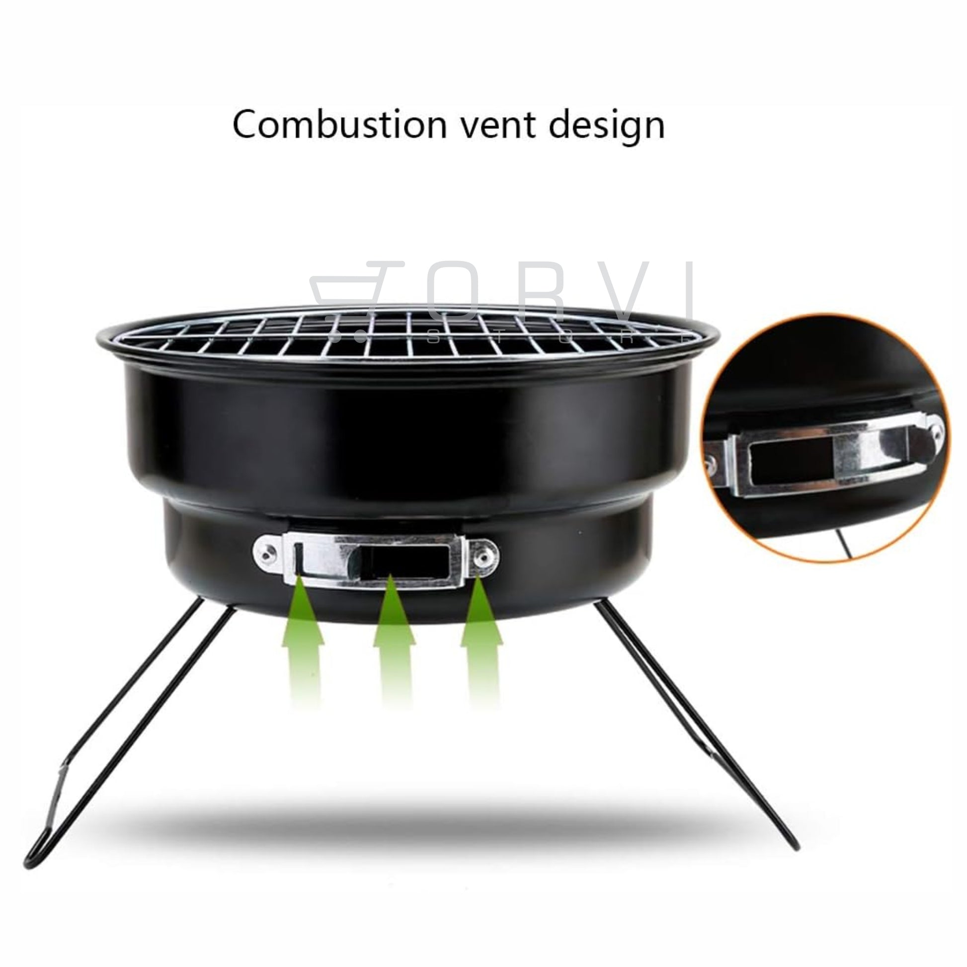 Asador Portátil Sin Humo Parrilla Barbacoa Al Carbón
