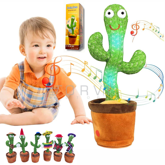 Cactus Bailarin Toy Imita Voz Recargable Usb Dancing Juguete