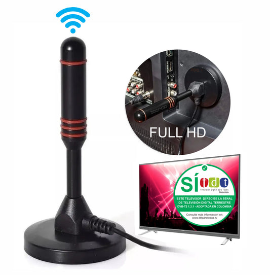 Antena Tv Digital Tdt Señal Potente Hd