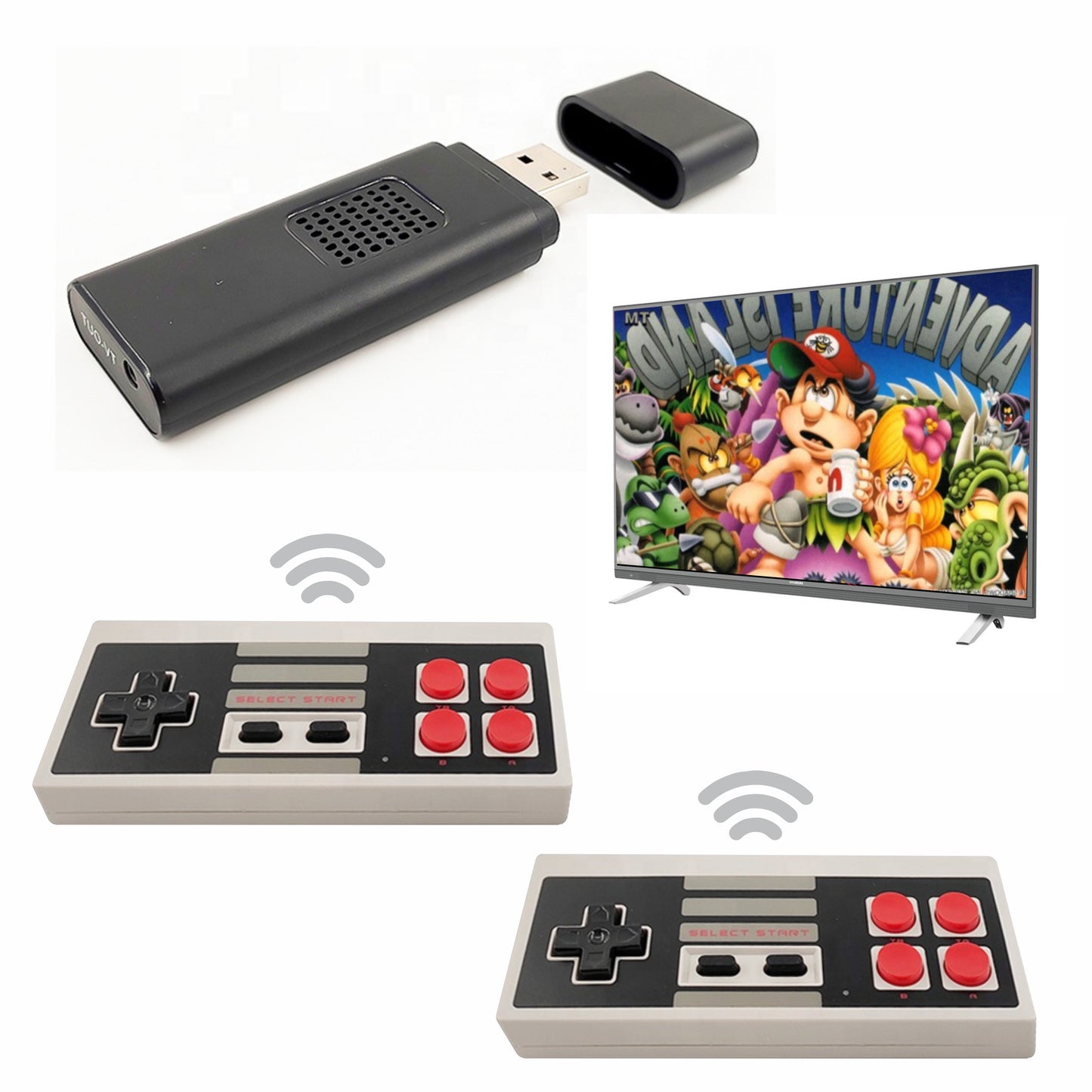 Consola Inalambrica Usb Portatil Videojuegos Clásicos Retro
