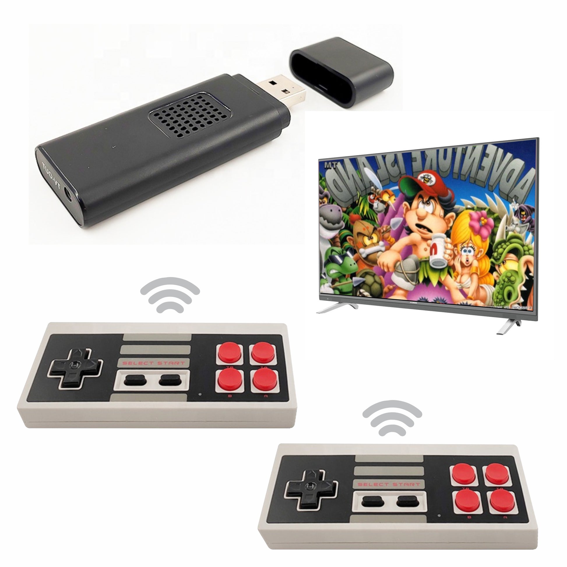 Consola Inalambrica Usb Portatil Videojuegos Clásicos Retro