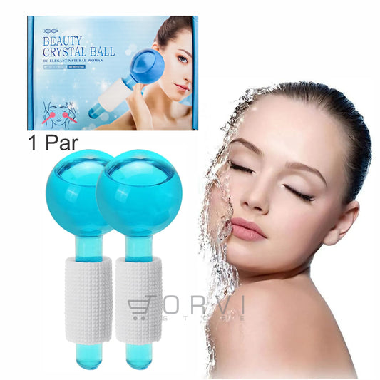 Bola Cristal Hielo Frio Belleza Masajeador Facial Tonifica