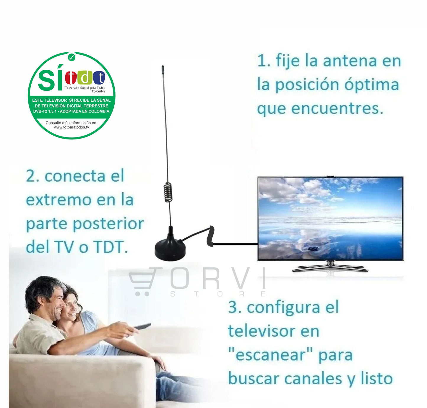 Antena Tv Digital Tdt Señal Hd