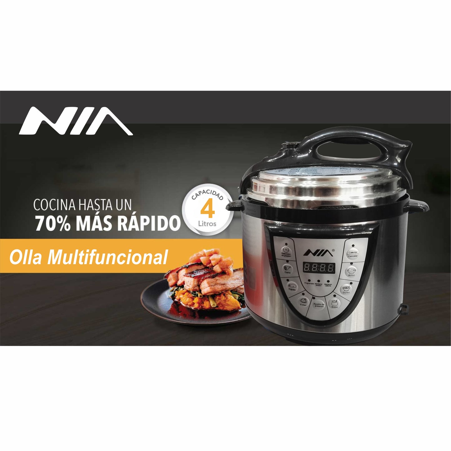 Olla Multifuncional De 4 Litros Nia