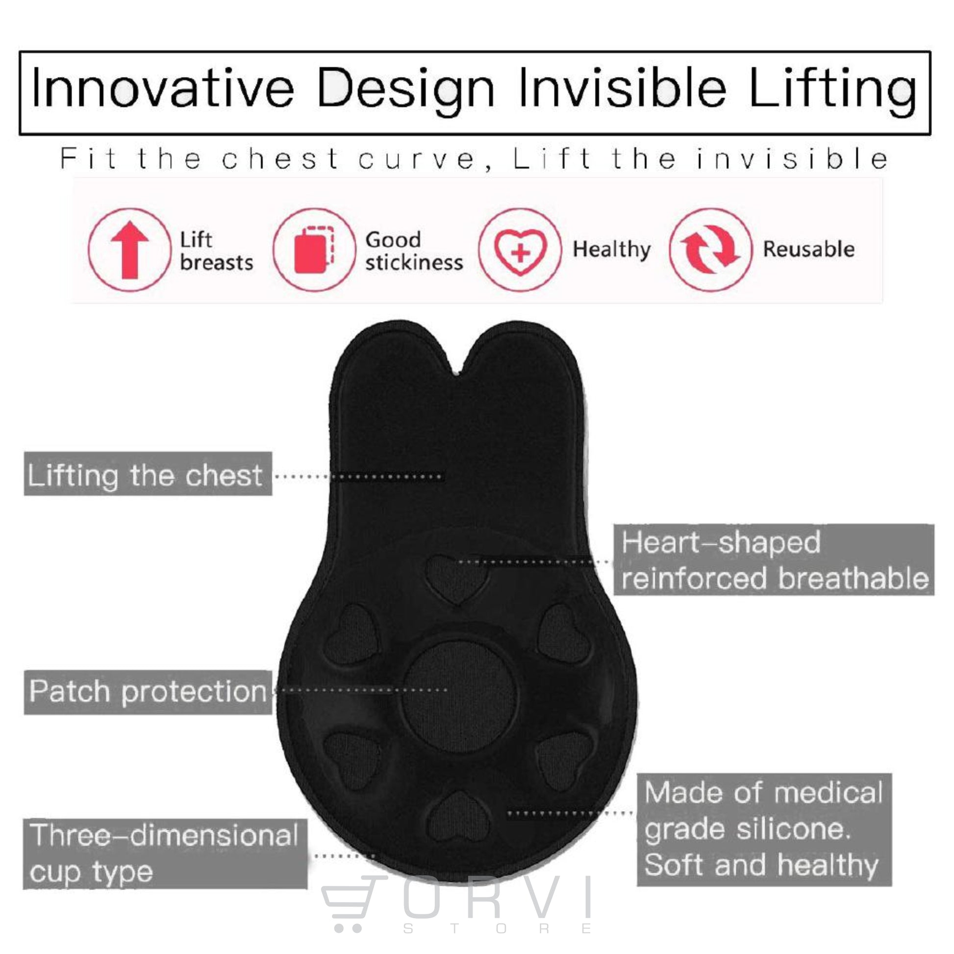 Levantador Busto Rabbit Bra Reutilizable Brasier Levanta