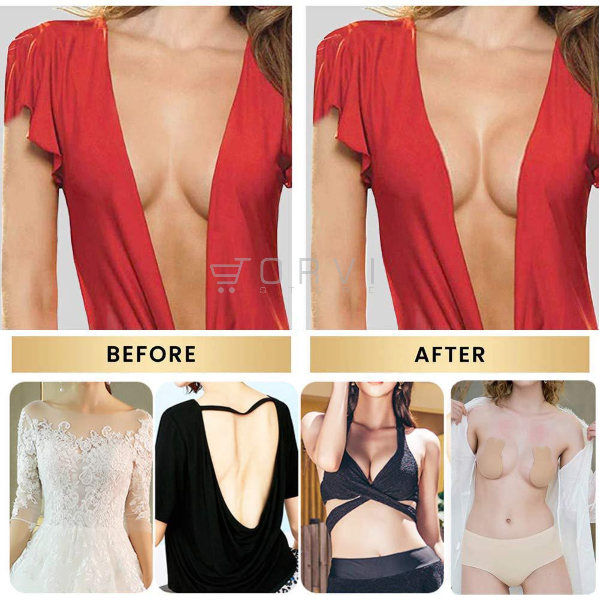 Levantador Busto Rabbit Bra Reutilizable Brasier Levanta