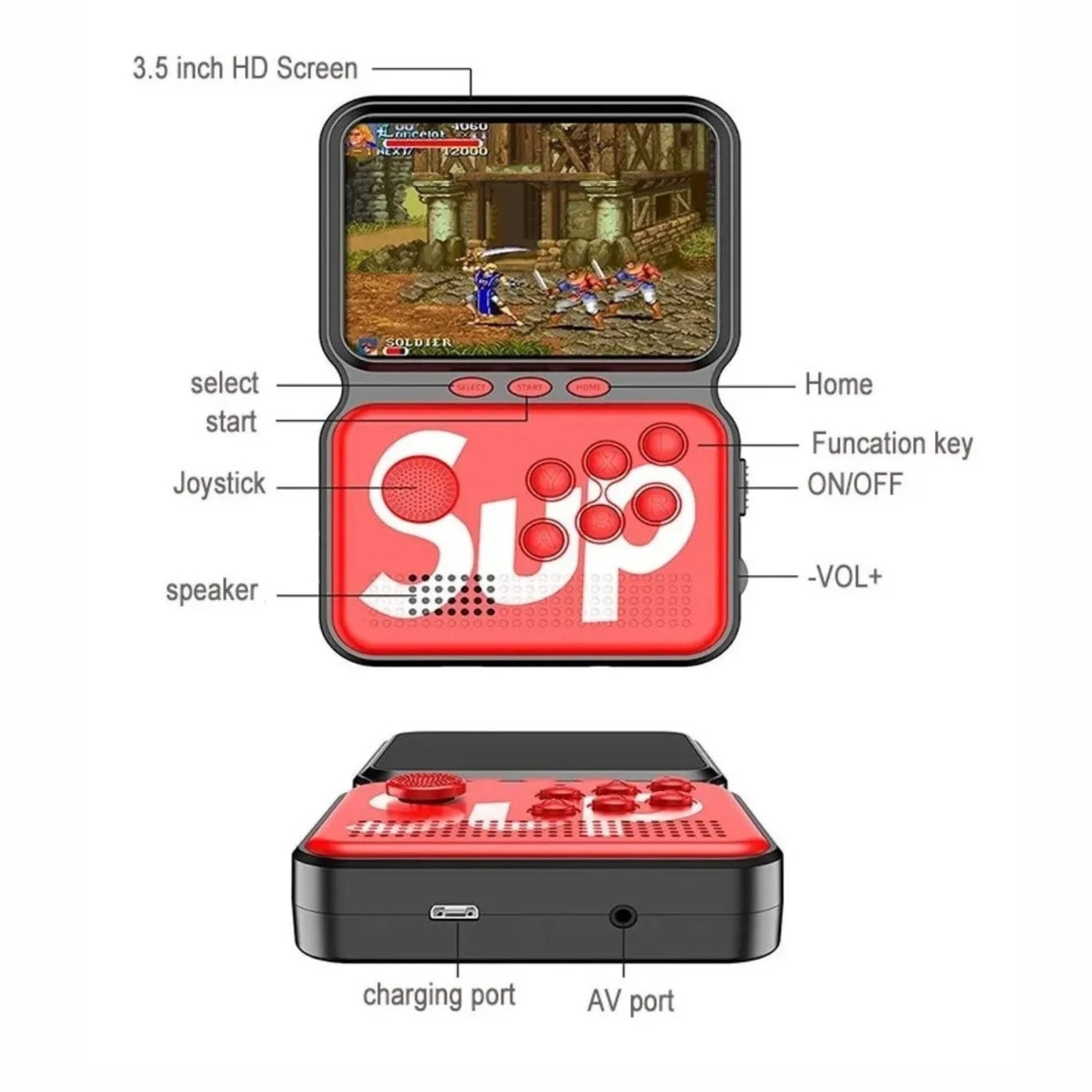 Consola Sup M3 Game Box Portátil 4gb Retro emuladores 900 En 1