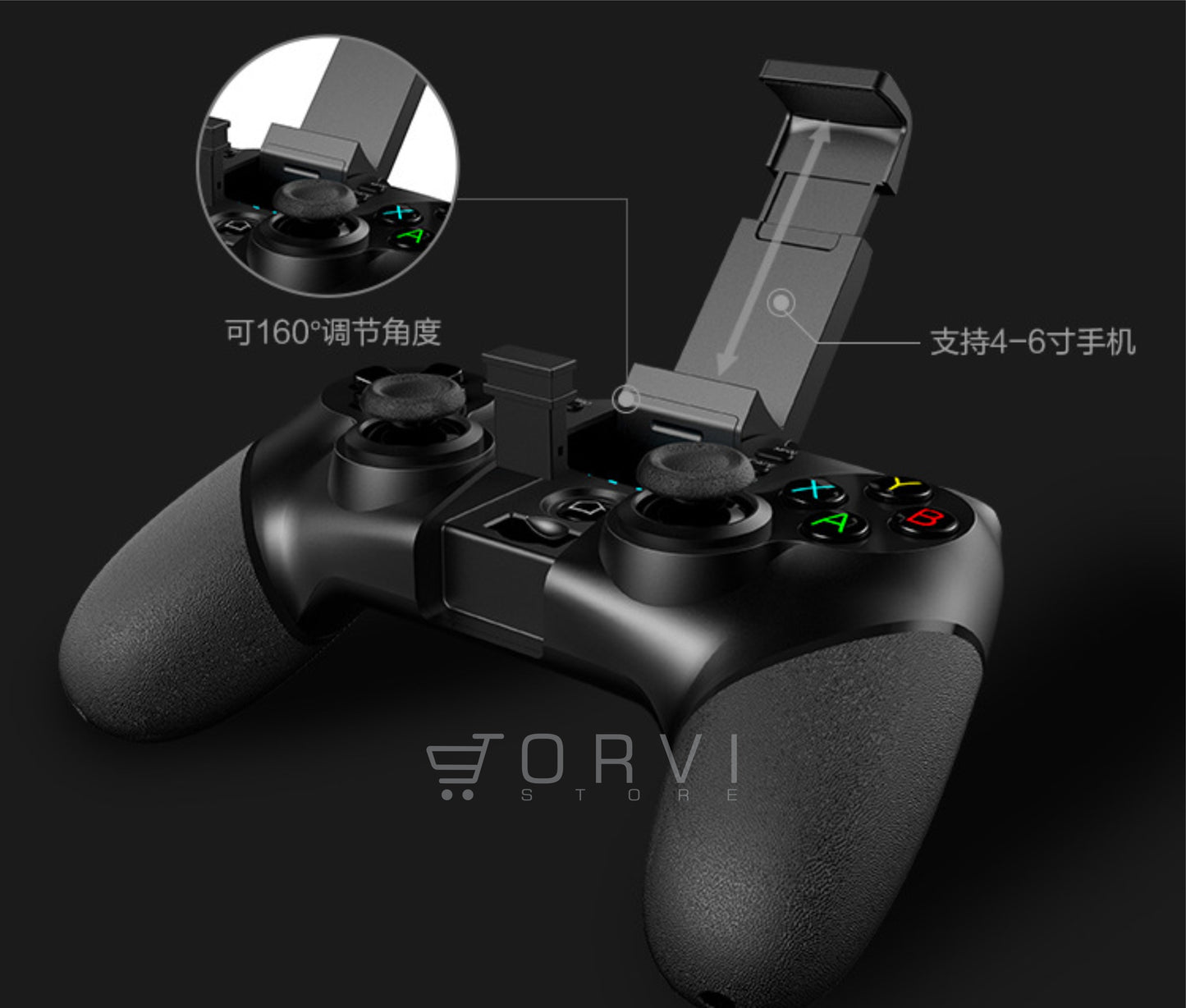 Control Game Pad Wireless Android Windows Pc Nia PG 9076 con Vibración