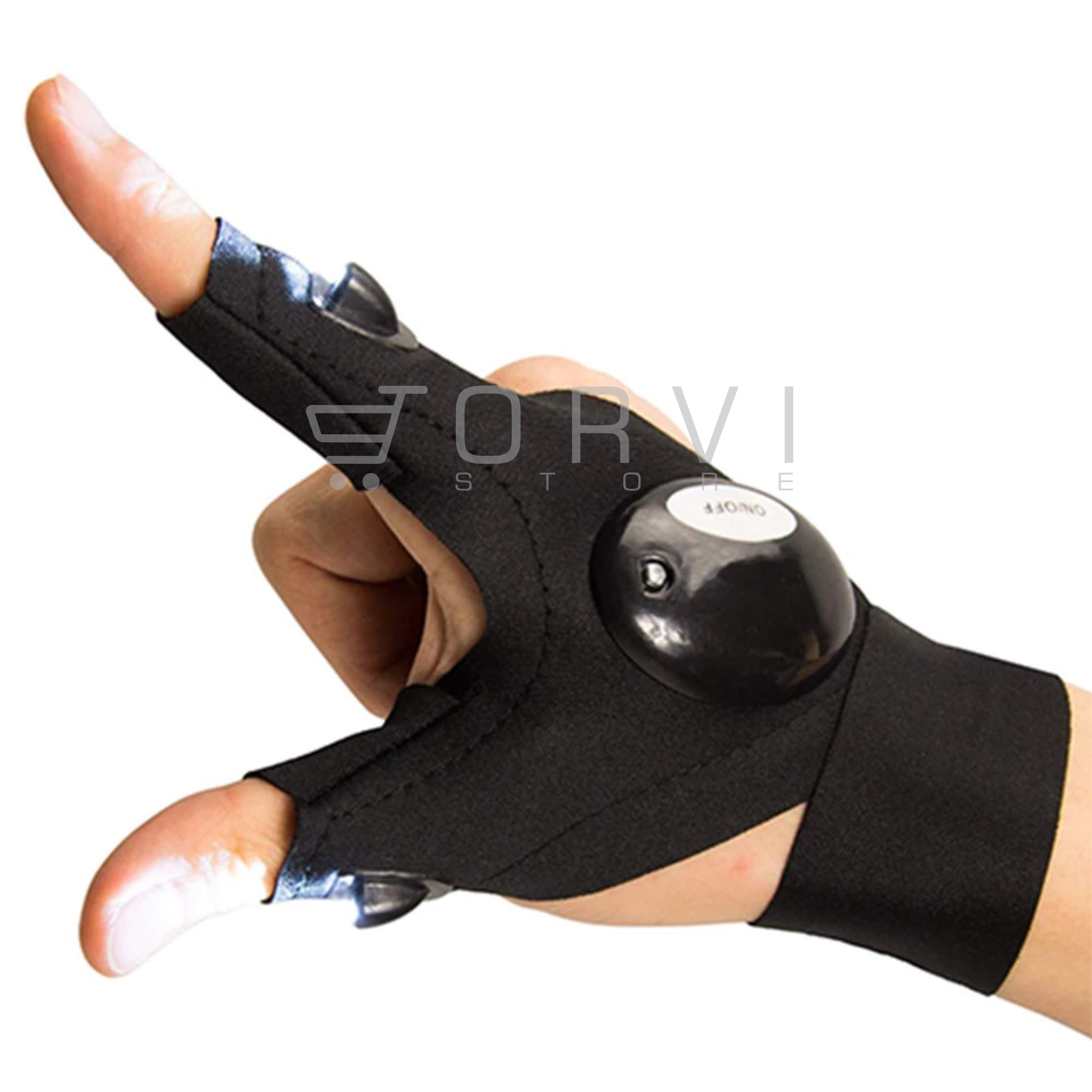 Gants de pêche en plein air PRUMYA avec lampe LED pour éclairage de Gants de pêche en plein air PRUMYA avec lampe LED pour éclairage de
