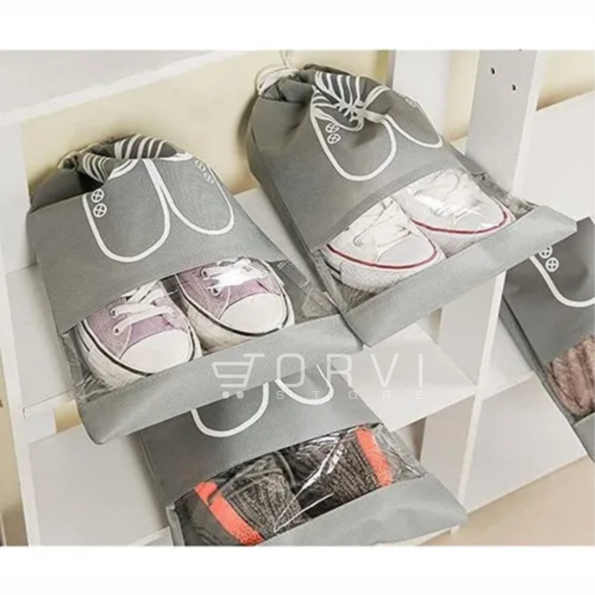 Bolsa Tela Para Guardar Zapatos Viaje Organizador X5