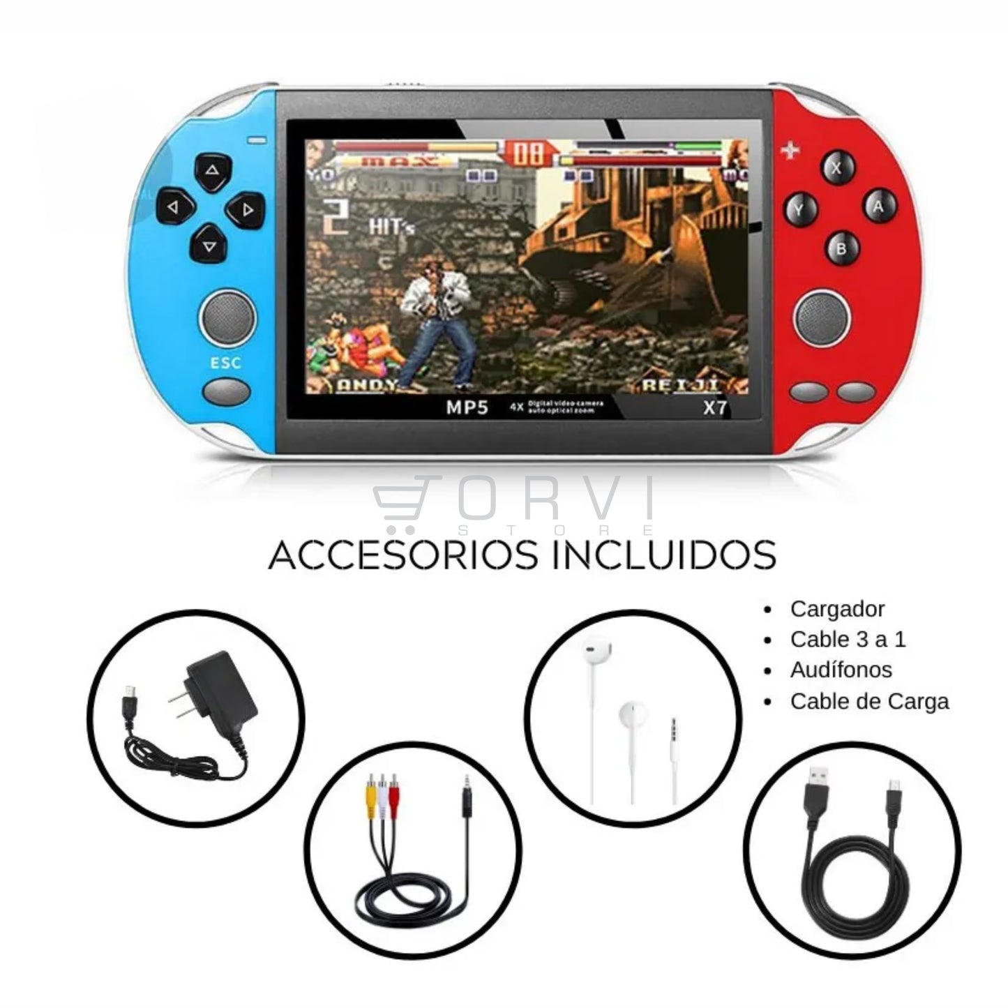 Consola Mp5 X7 de 4.3 Pulgadas Portátil Emulador Juego