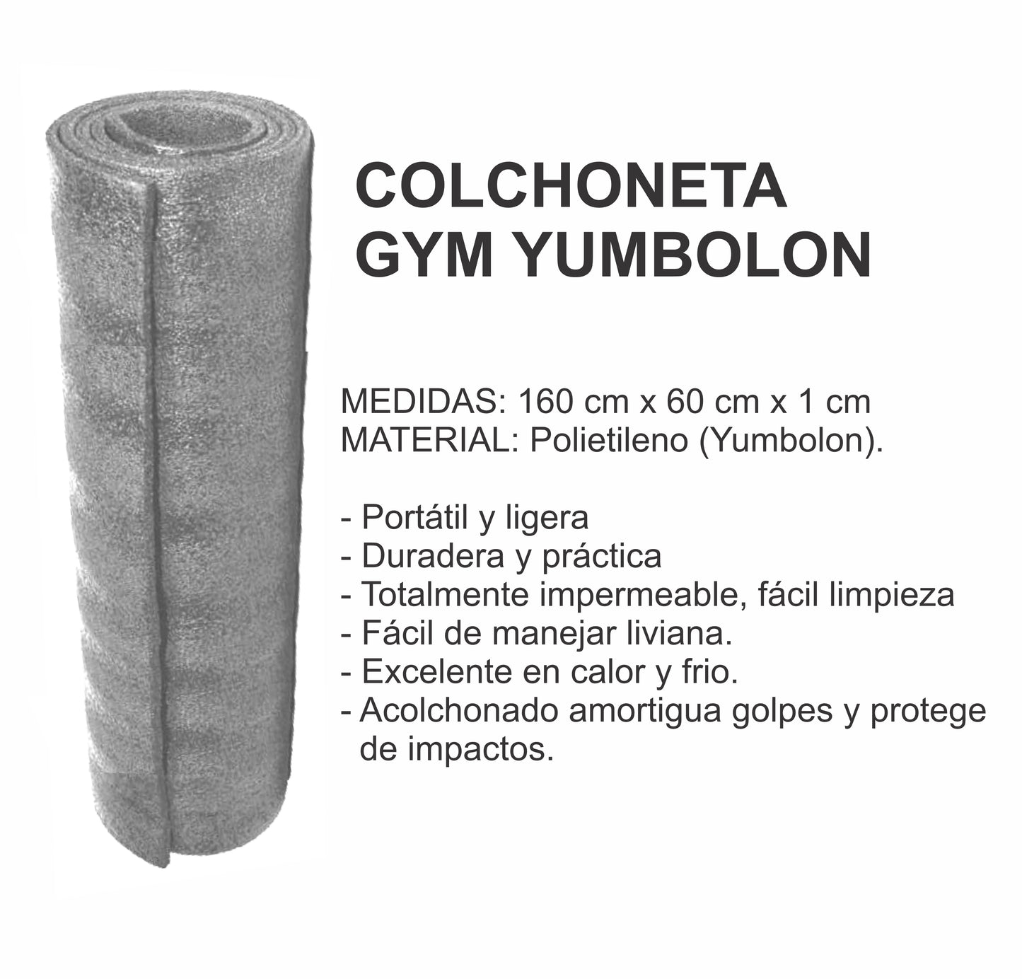 Tapete Yoga Ejercicio Colchoneta Gym Rodillo Abdominal Bandas elásticas Lazo