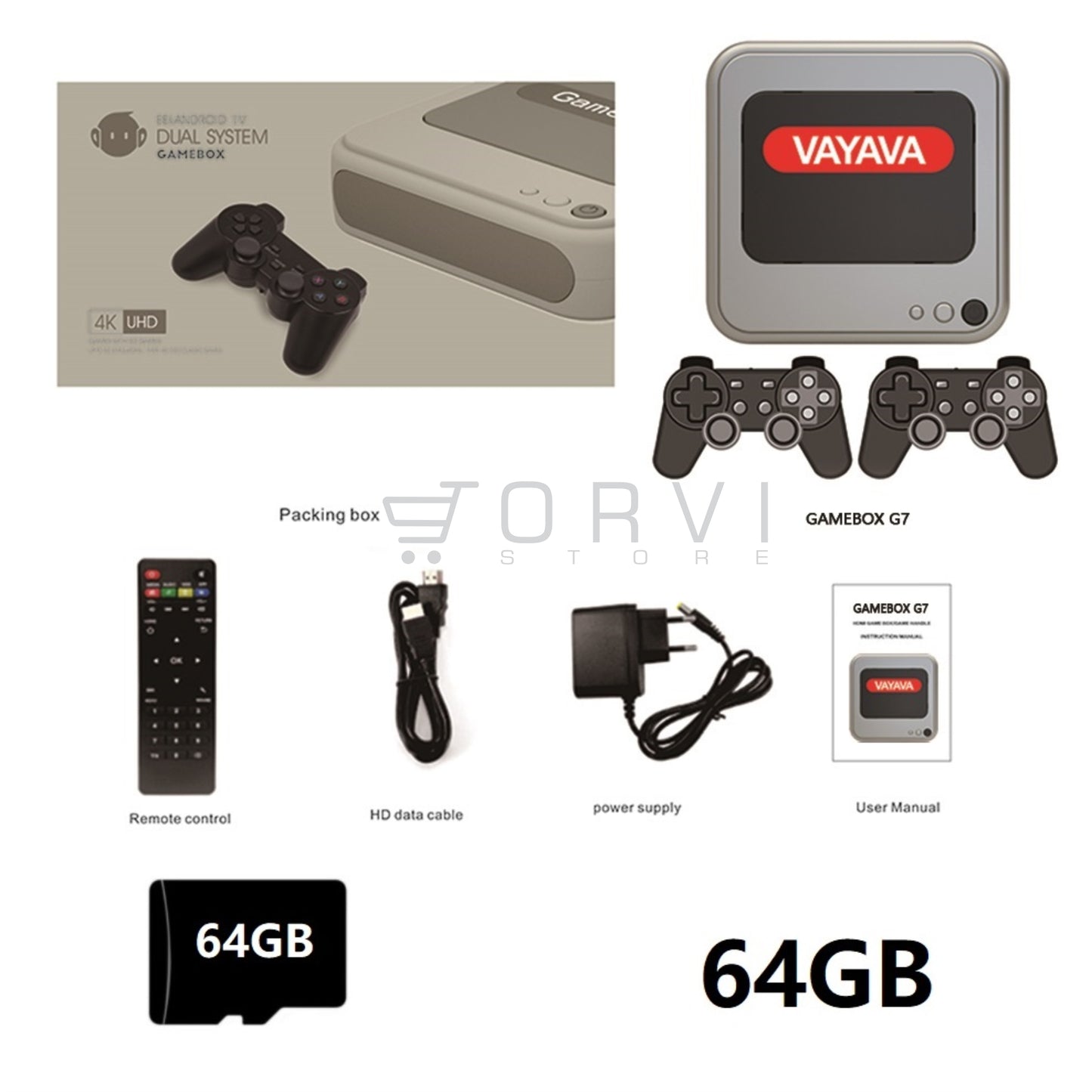 Consola Videojuego Retro Hdmi 4k Game Box G7 + Tv Box 2.4g