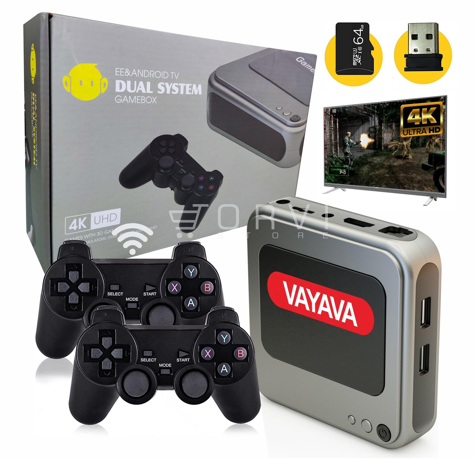 Consola Videojuego Retro Hdmi 4k Game Box G7 + Tv Box 2.4g