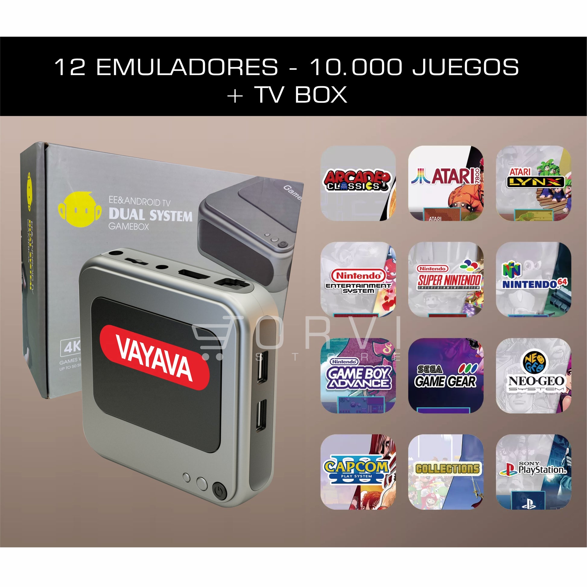 Consola Videojuego Retro Hdmi 4k Game Box G7 + Tv Box 2.4g