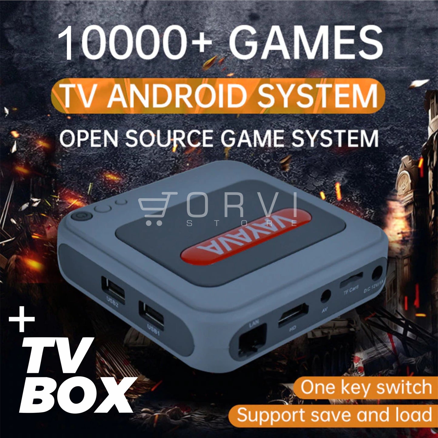 Consola Videojuego Retro Hdmi 4k Game Box G7 + Tv Box 2.4g