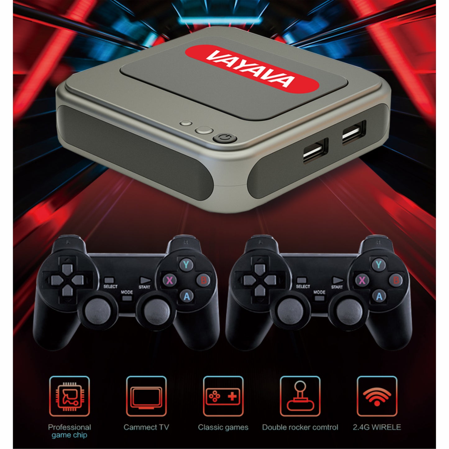 Consola Videojuego Retro Hdmi 4k Game Box G7 + Tv Box 2.4g