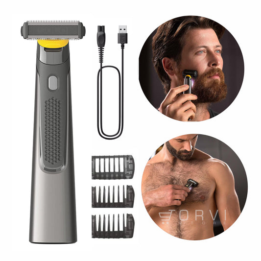 Maquina Afeitadora Micro Trimmer Recargable Barba Cuerpo