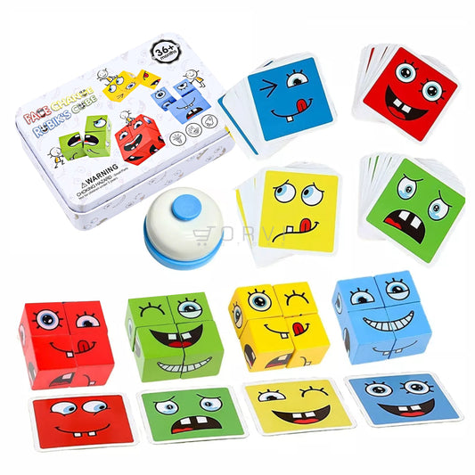 Face Change Cubos Juego De Mesa Didáctico Montessori Niños