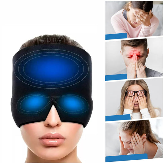 Gorro Gel Alivio Dolor De Cabeza Migraña Ojos Frio Calor