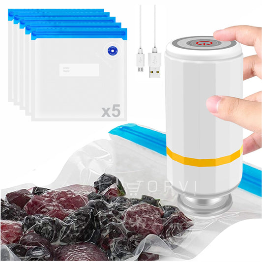 Bolsas Empaque Al Vacío Alimento Hermetico Bomba Eléctrica