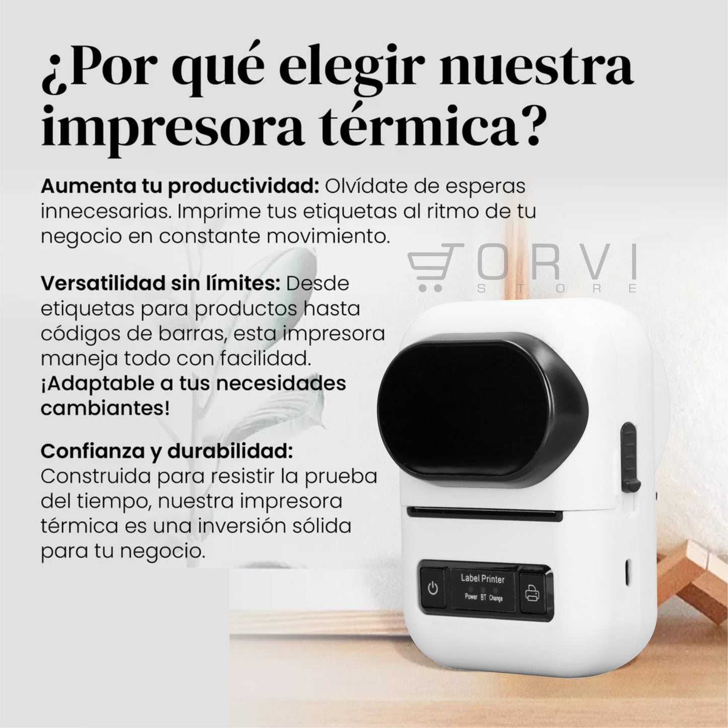 Impresora Termica Portatil Celular Etiquetas Adhesivos Label