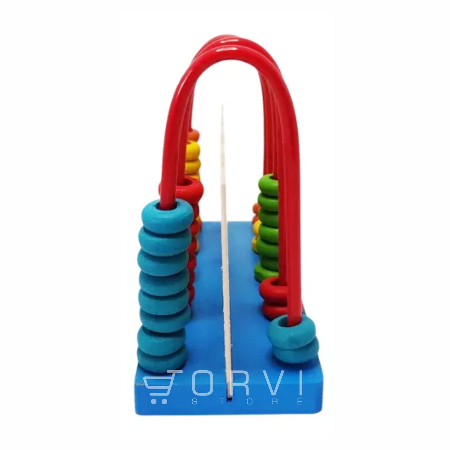 Abaco Curvo Vertical Educativo Preescolar Didáctico Madera