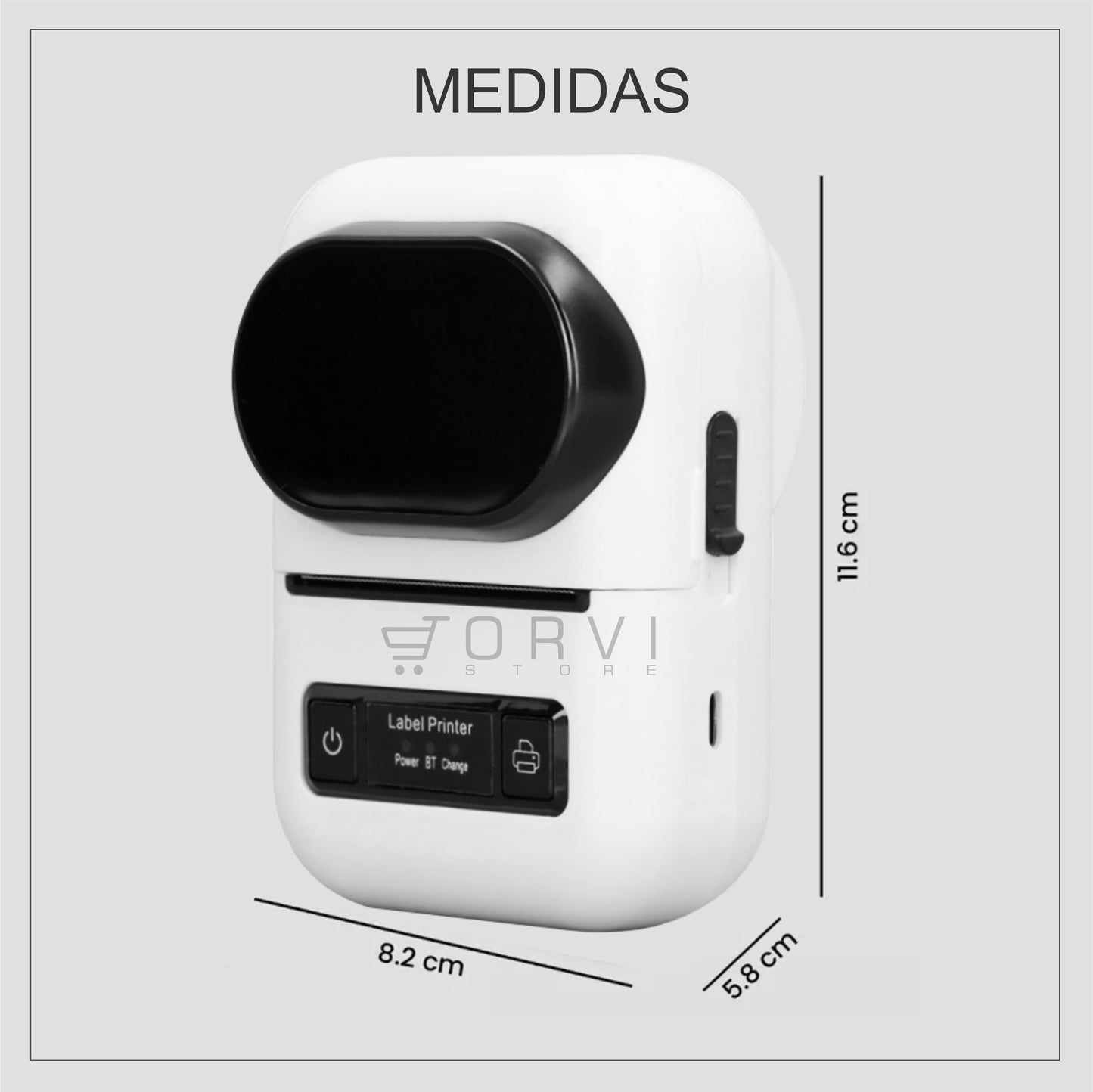 Impresora Termica Portatil Celular Etiquetas Adhesivos Label