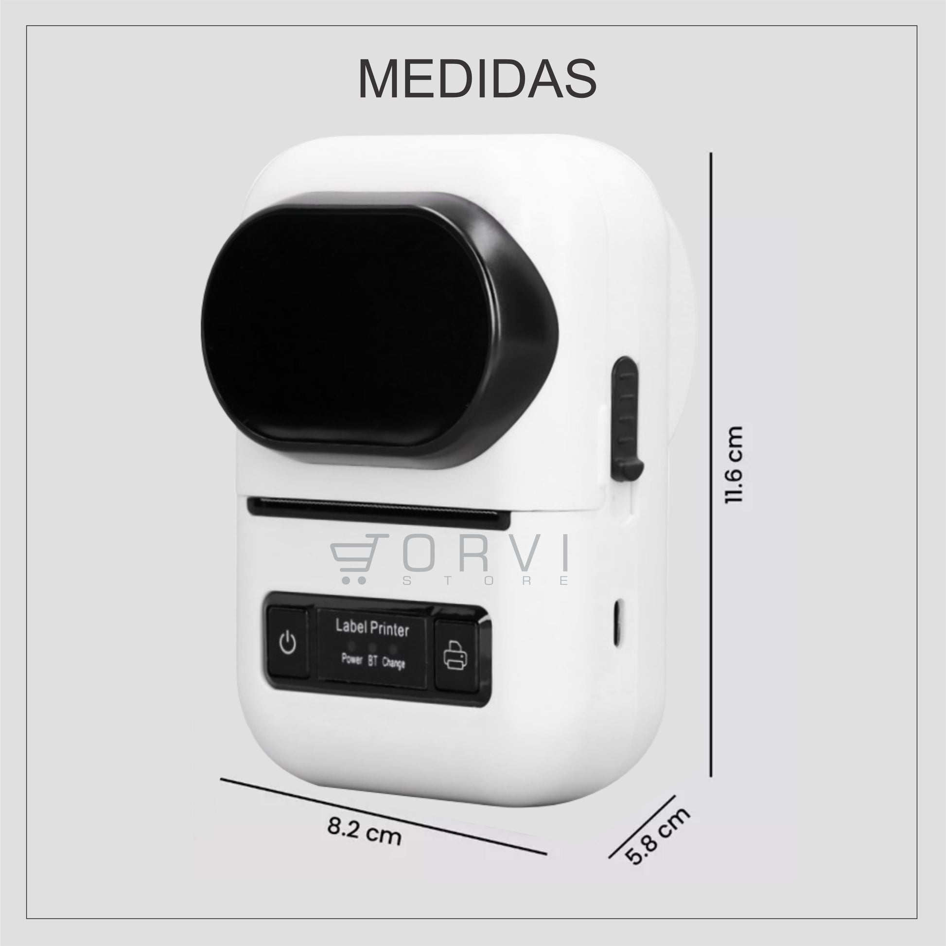 Impresora Termica Portatil Celular Etiquetas Adhesivos Label