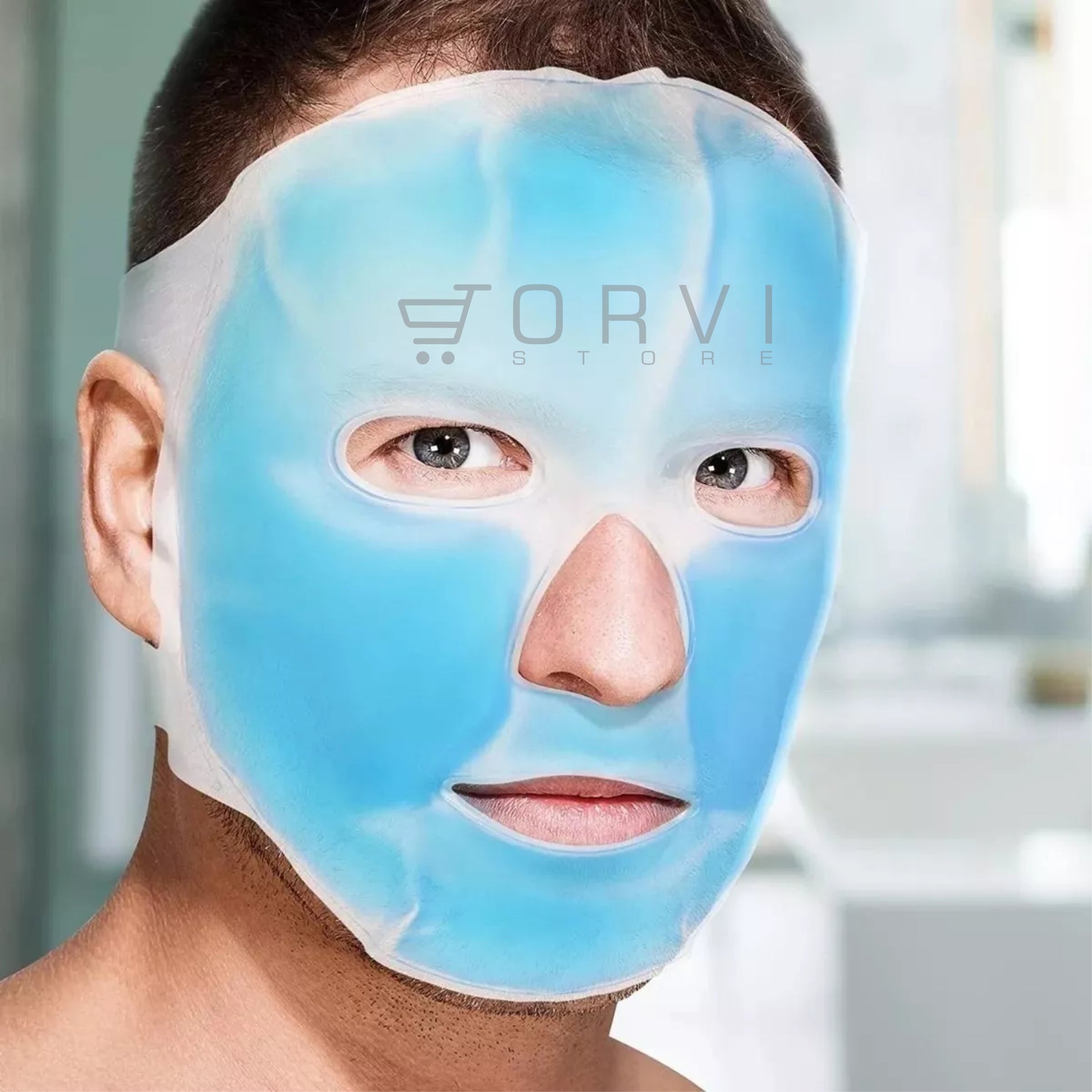 Mascarilla Facial Gel Mascara Terapia Frío y Caliente Rostro
