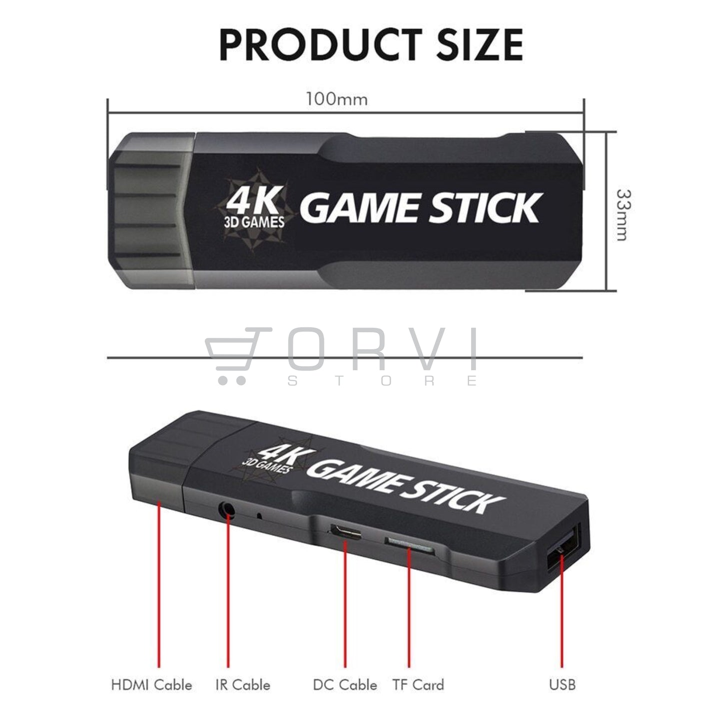 Consola Videojuego Retro Hdmi 4k Game Stick X2 64 gb Inalámbrica