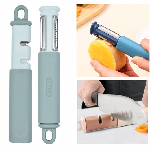 Afilador Cuchillos Y Pelador Verduras Y Frutas 2 En 1 Cocina