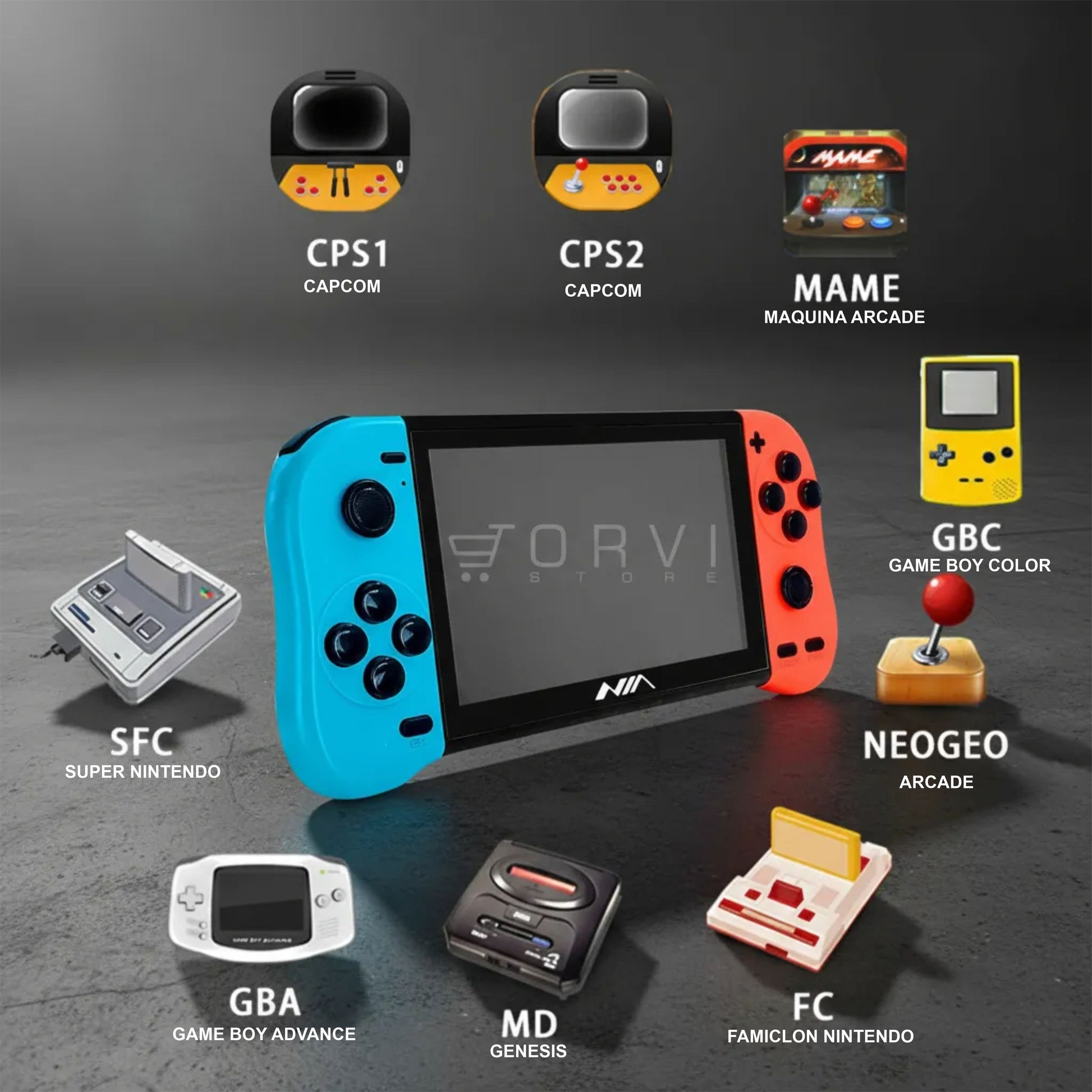 Consola Videojuegos&nbsp; Mp5 X7 Plus marca NIA de 5.1 Pulgadas Portátil Emulador Juegos Retro 2