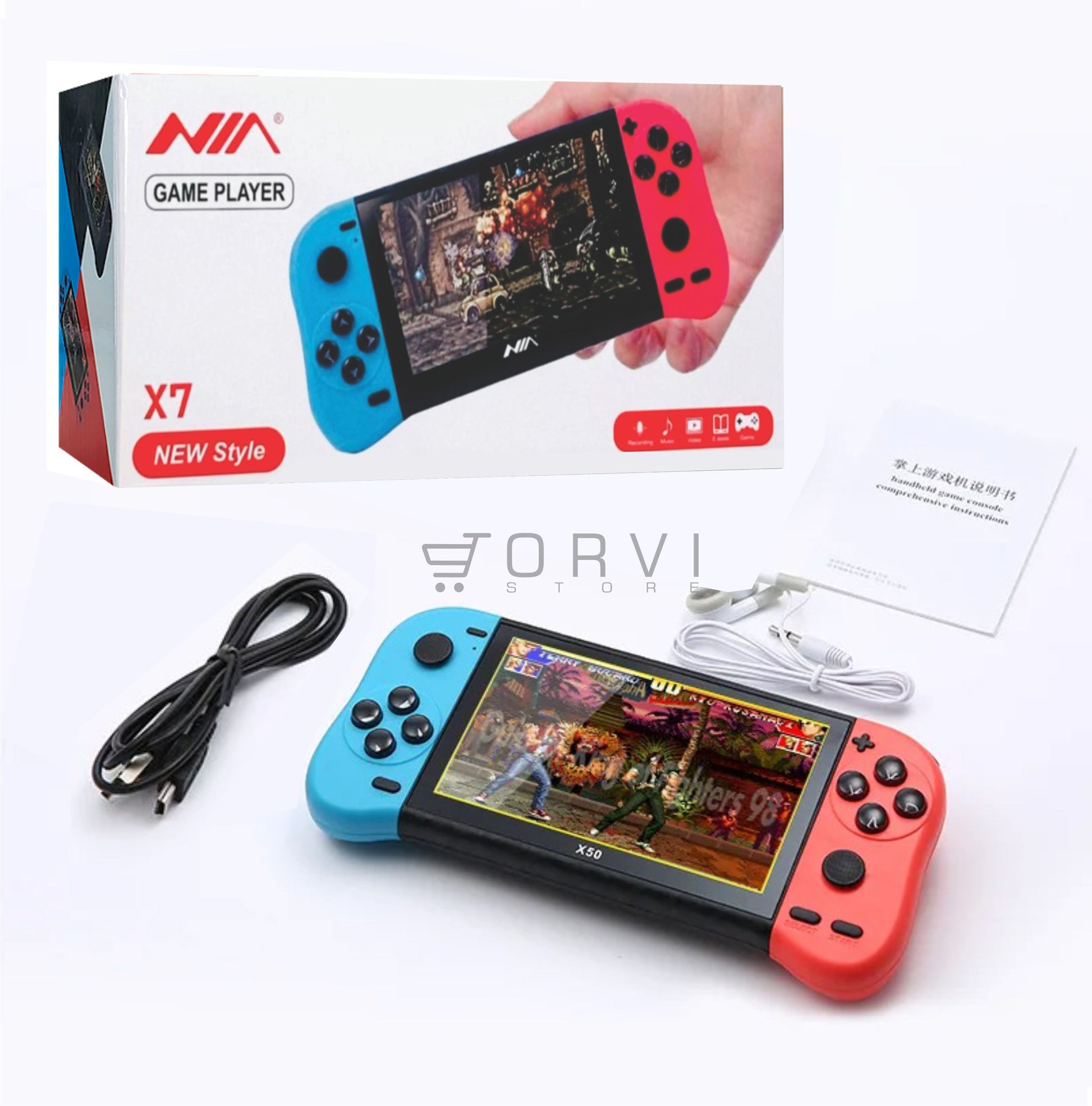 Consola Videojuegos&nbsp; Mp5 X7 Plus marca NIA de 5.1 Pulgadas Portátil Emulador Juegos Retro 9