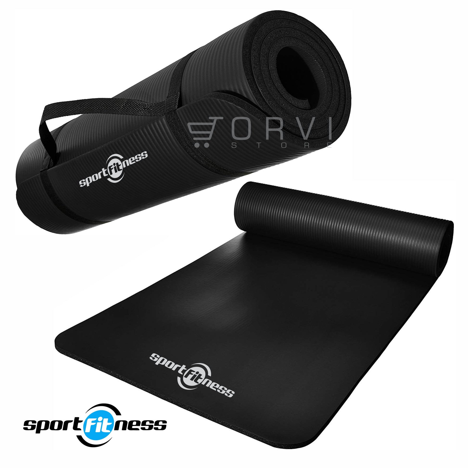 Colchoneta Yoga + Kit X5 Bandas Cerradas + Mancuernas 2 lb