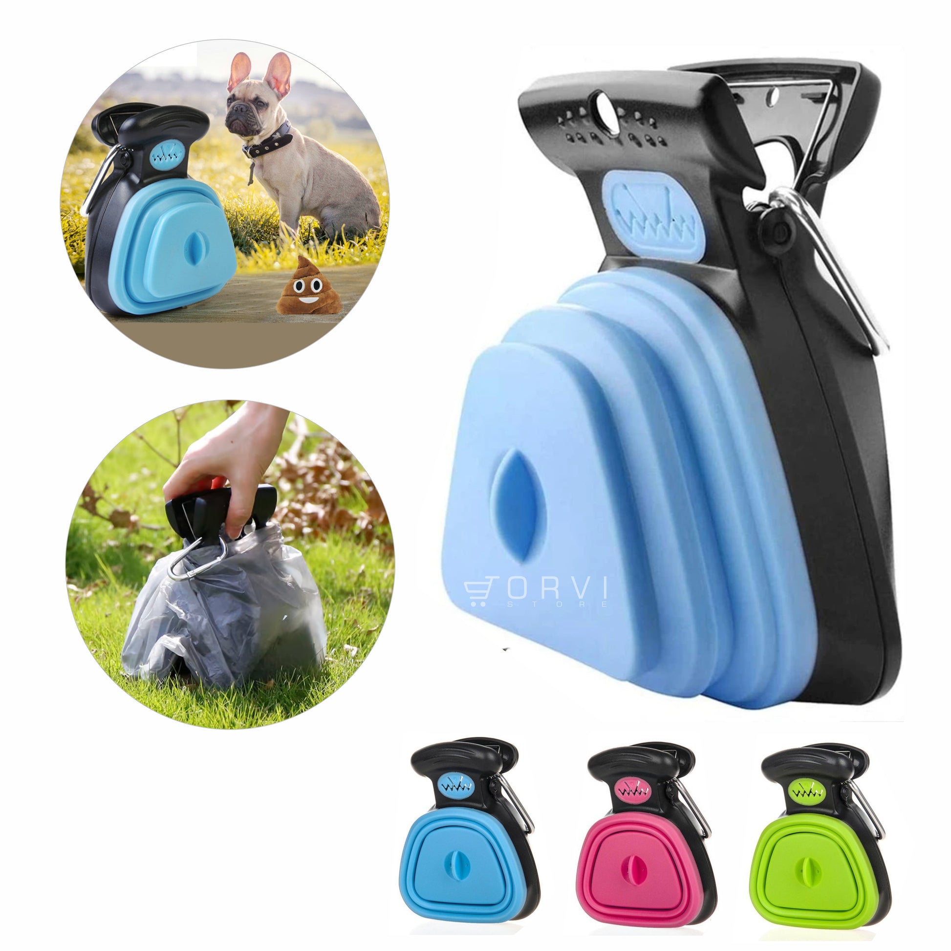 Pala Recogedor Popo Excremento Plegable Aseo Perro Mascotas