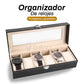 Organizador De Relojes De Lujo Cuero Caja Reloj Estuche 6 Puestos