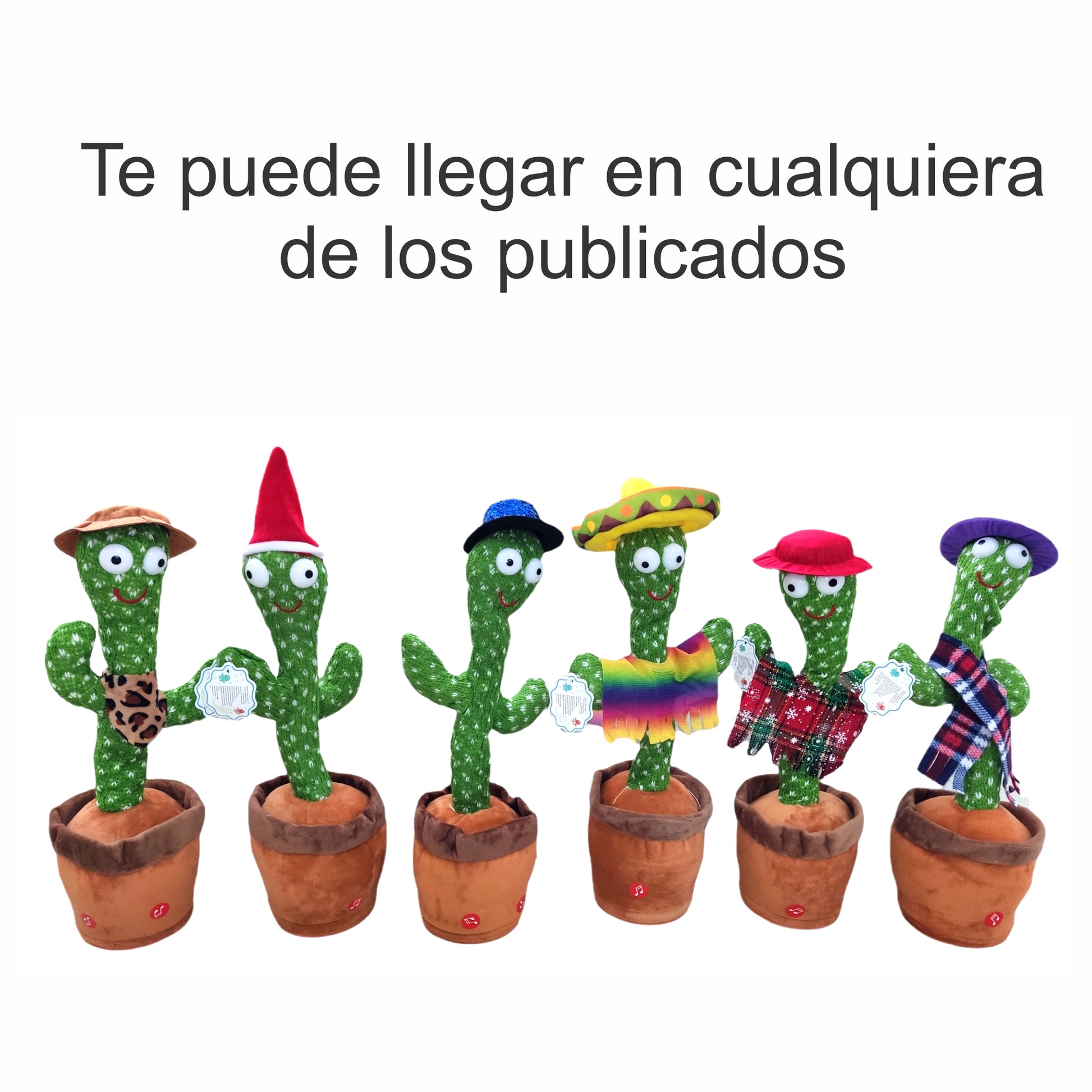 Cactus Bailarin Toy Imita Voz Recargable Usb Dancing Juguete