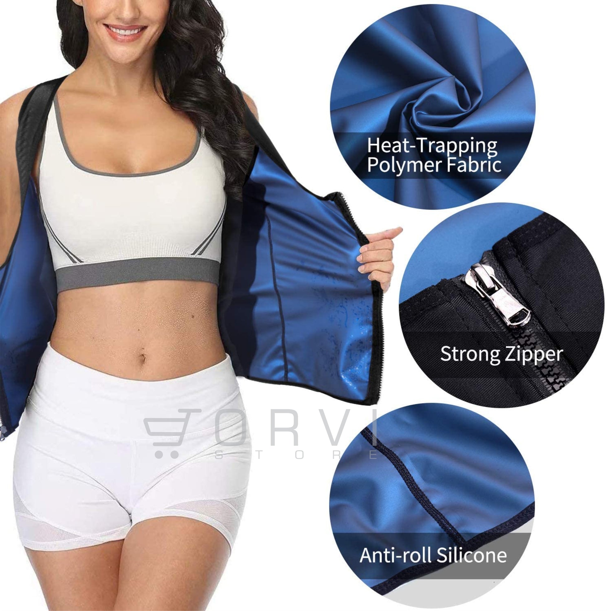 Chaleco Faja Reductora Termica Efecto Sauna Mujer