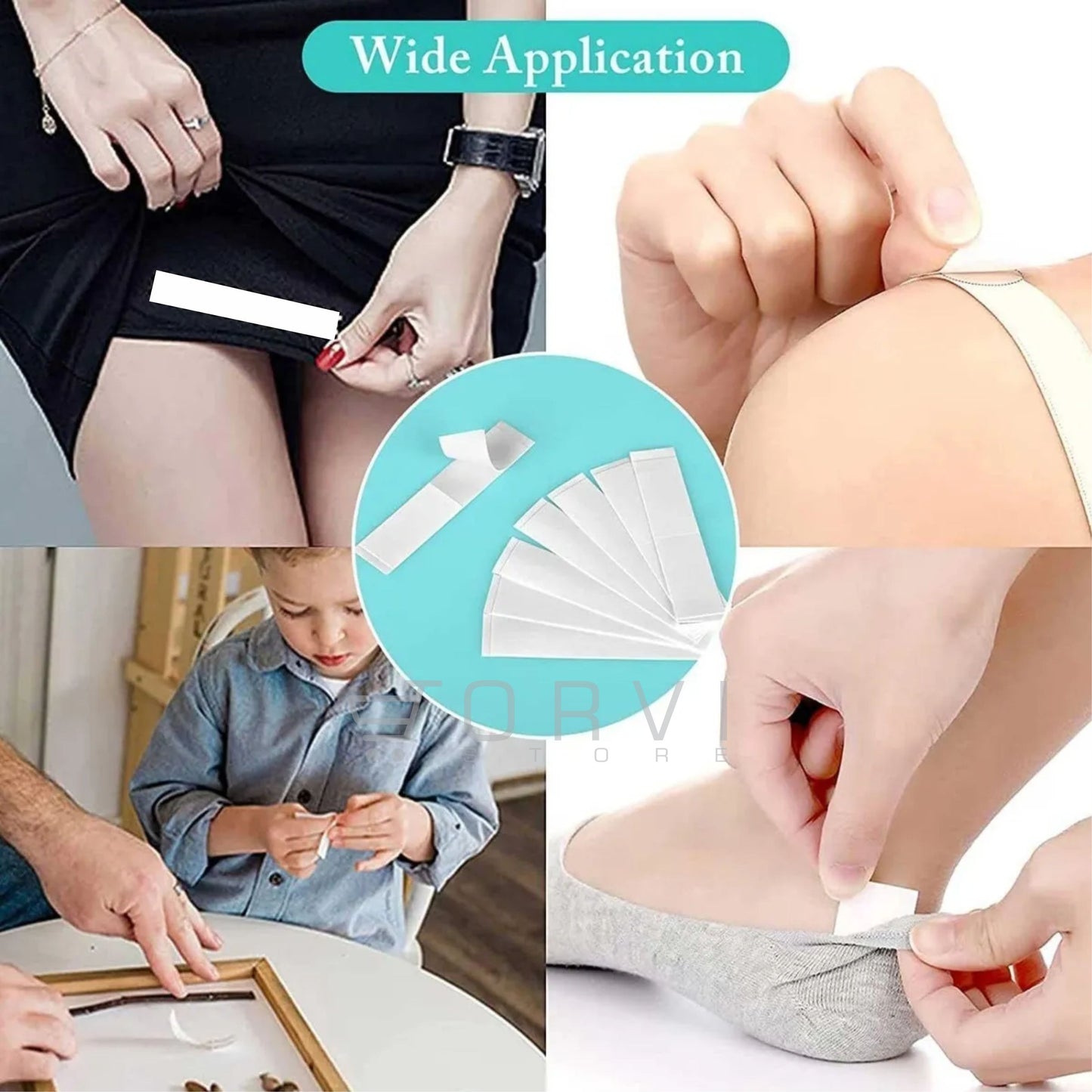 Cinta Adhesiva Invisible Ropa Doble Faz Body Tape Lenceria