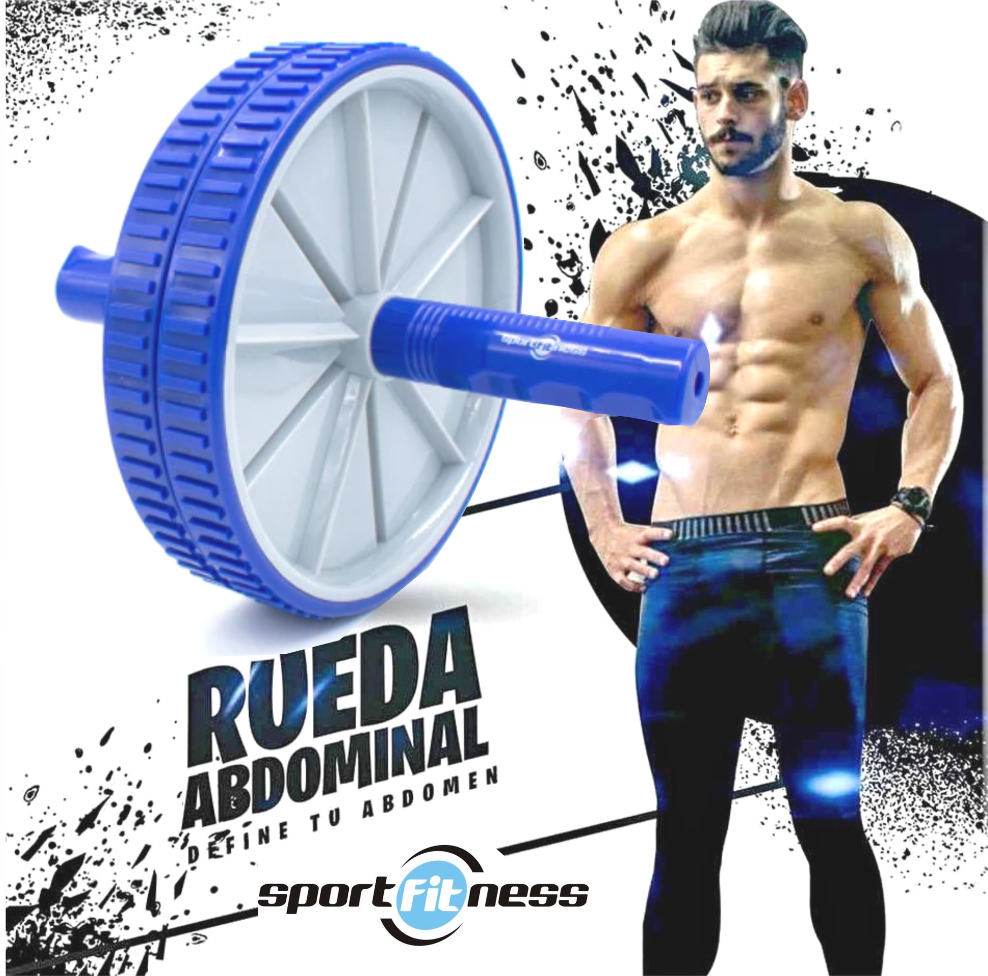 Rodillo Abdominal Doble Rueda Sportfitness