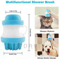 Cepillo Baño Dispensador Gato Perro Mascota Shampoo Masaje