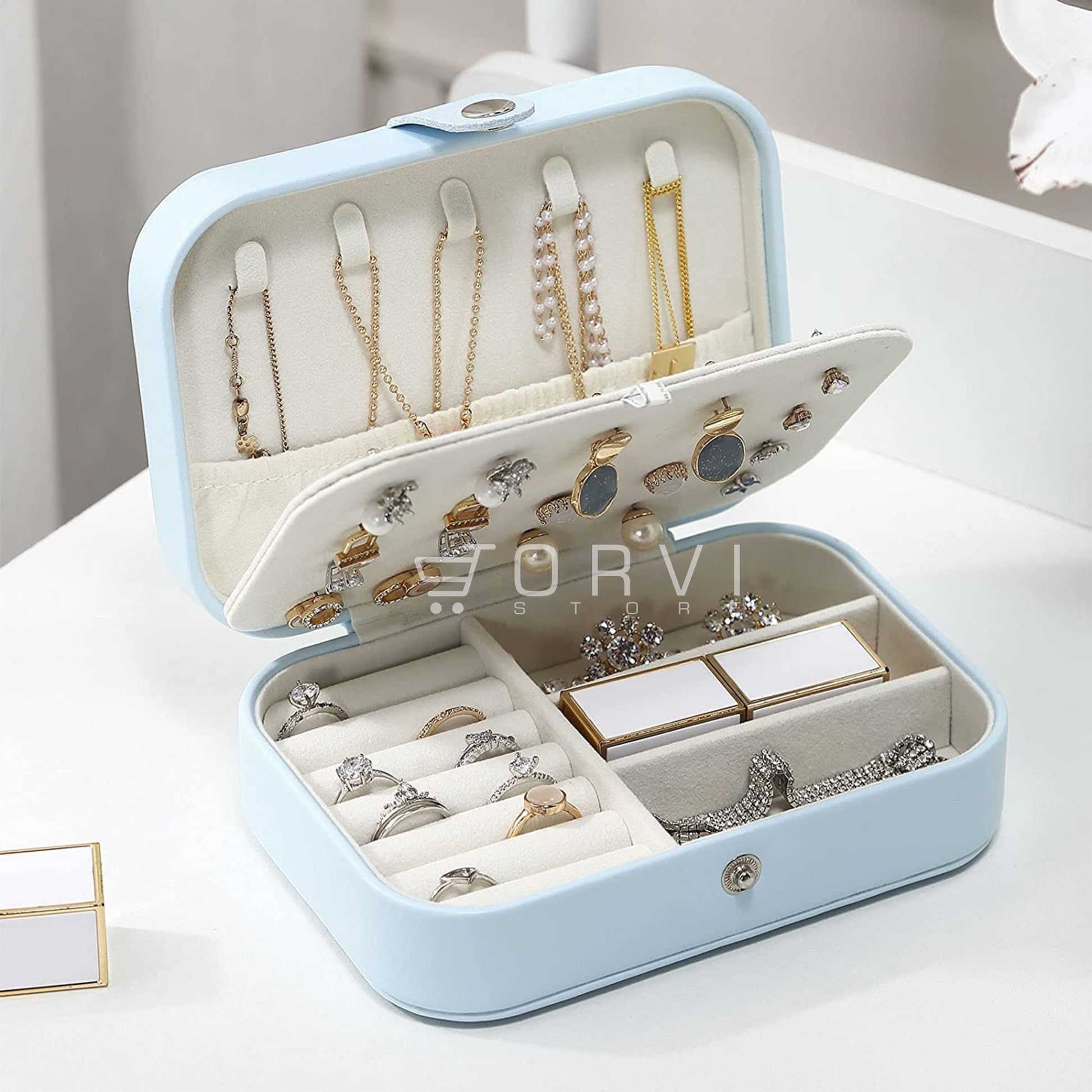 Organizador De Joyas Portátil Joyero Estuche Para Viaje