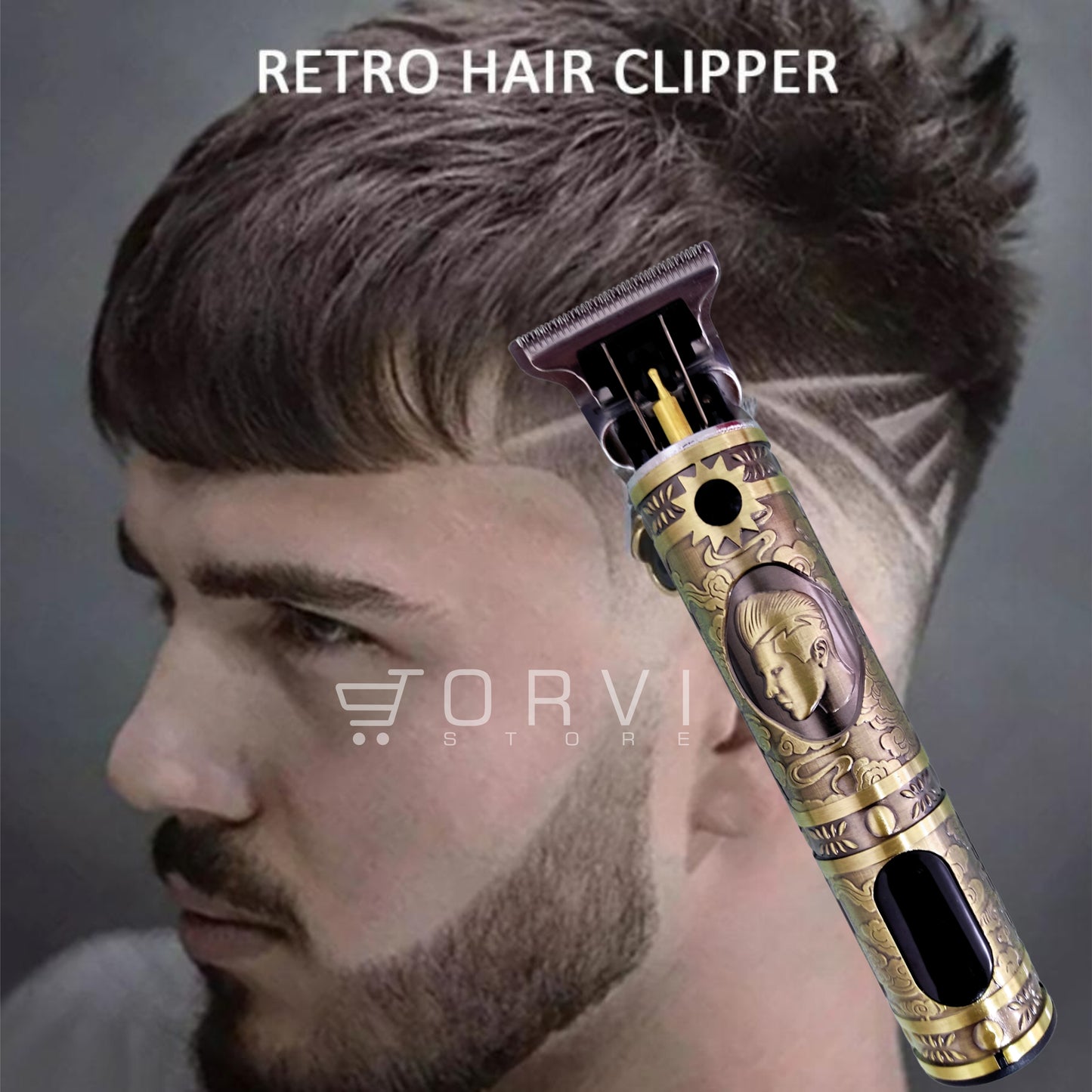 Maquina Patillera Barbera Recargable Hair Clipper Panel Led